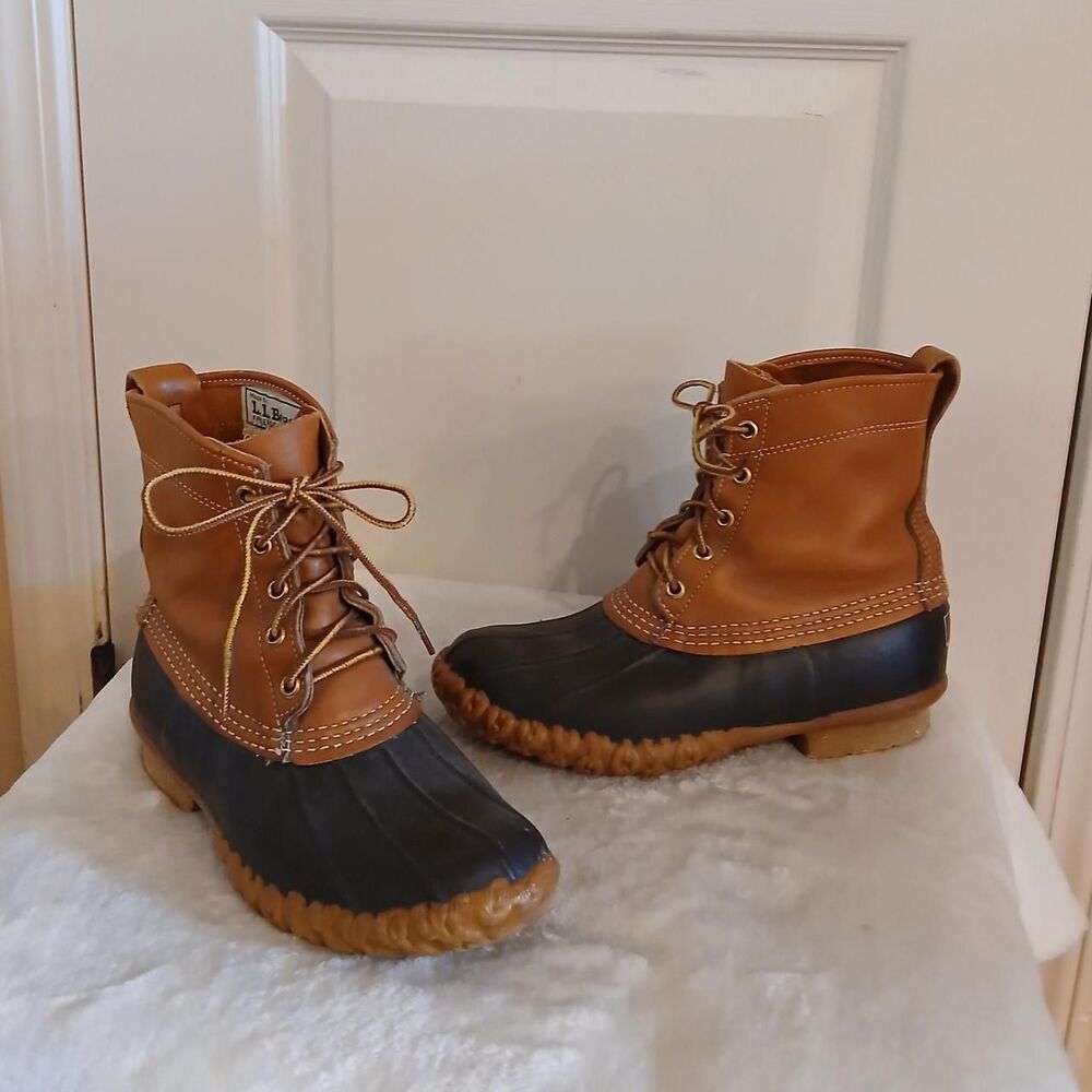 L.L.Bean Maine Hunting Boots Duck Boots Bean Boots Leather Rubber 7 Gorpcore